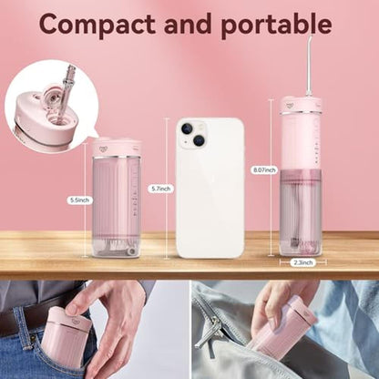 Water Dental Flosser: Portable Mini Oral Irrigator for – Side View