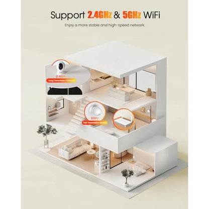 usogood 2.5K Indoor Camera for Home Security – Side View