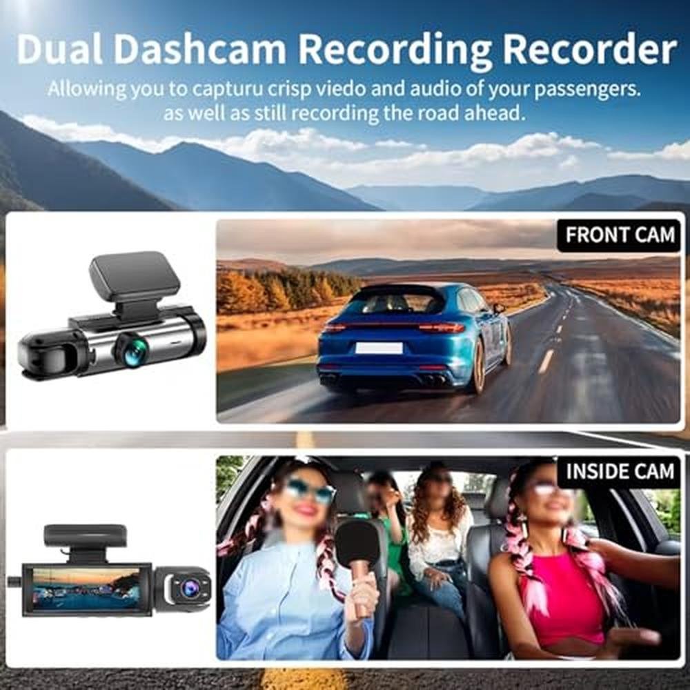 Camera YOVDA: YOVDA 1080P Dual Camera Dash Cam – Side View