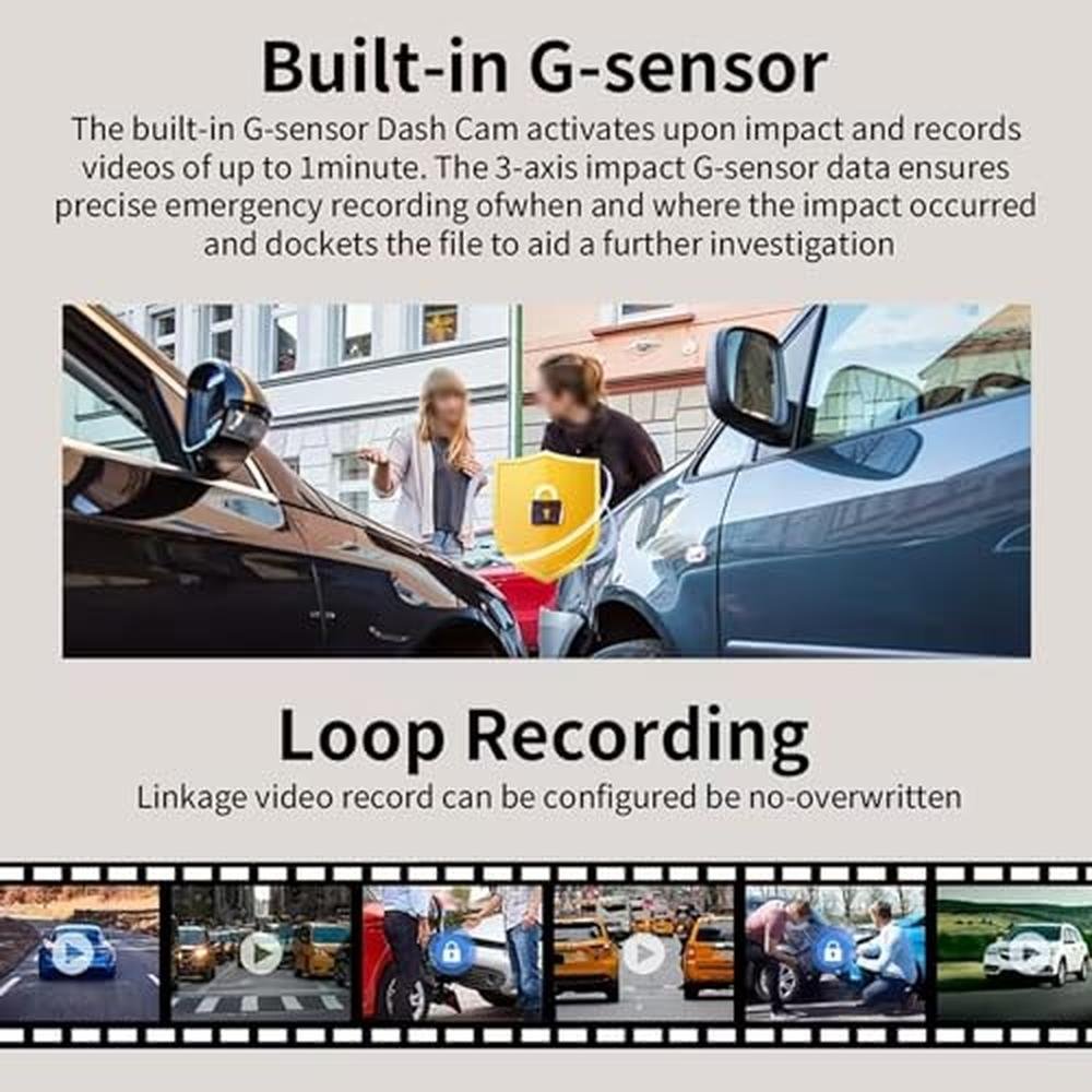Camera YOVDA: YOVDA 1080P Dual Camera Dash Cam – In Use