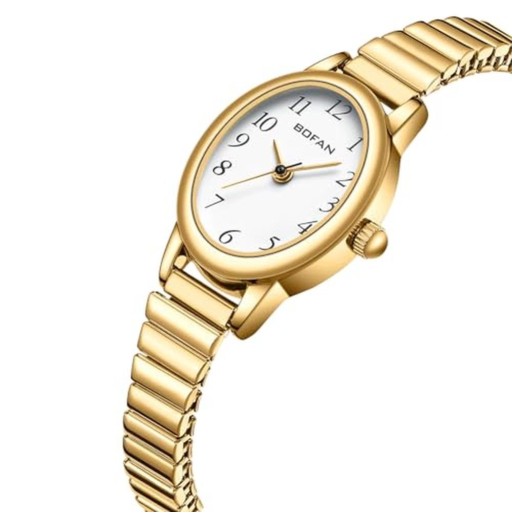 Women's Premium Small Gold Watches – Side View