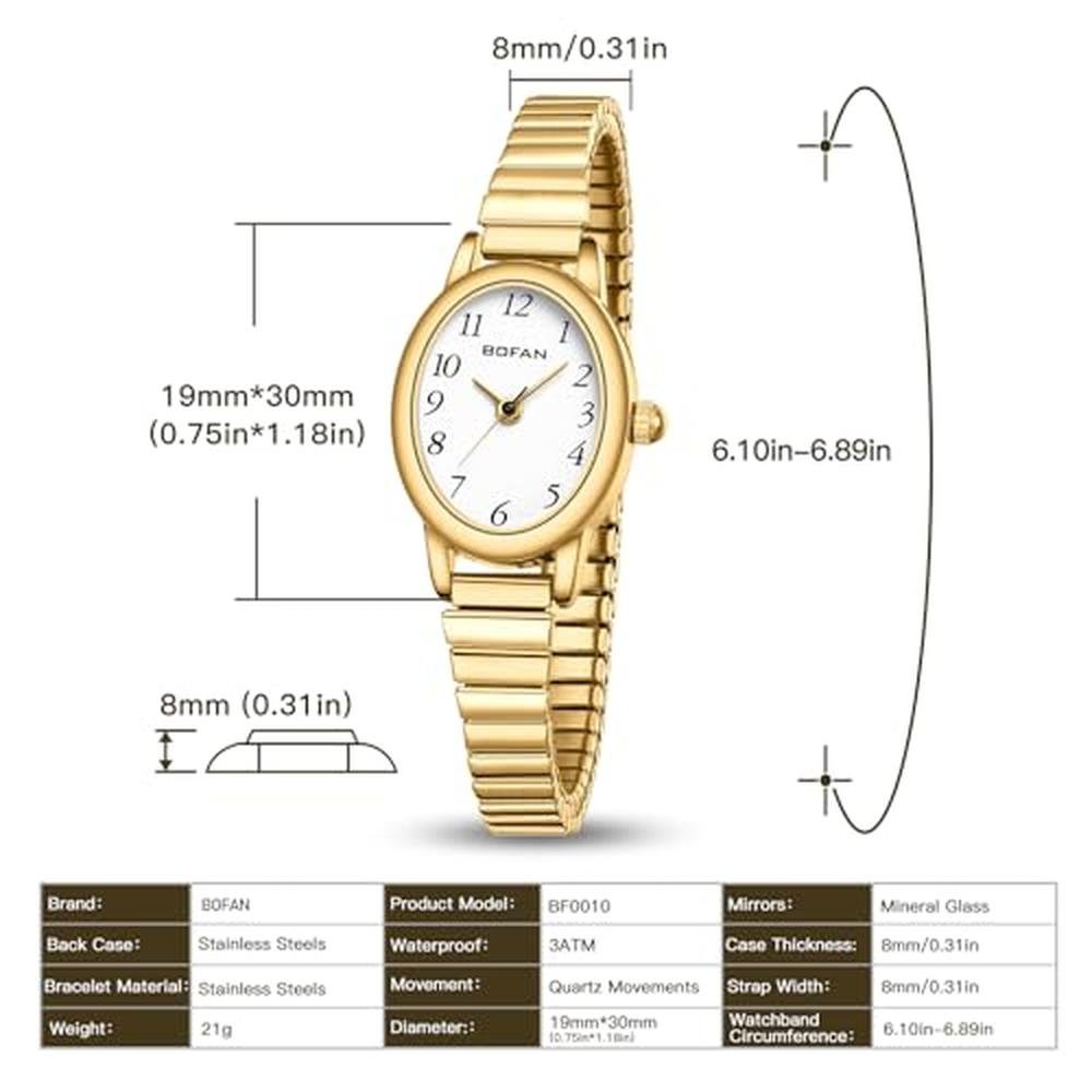 Women's Premium Small Gold Watches – In Use