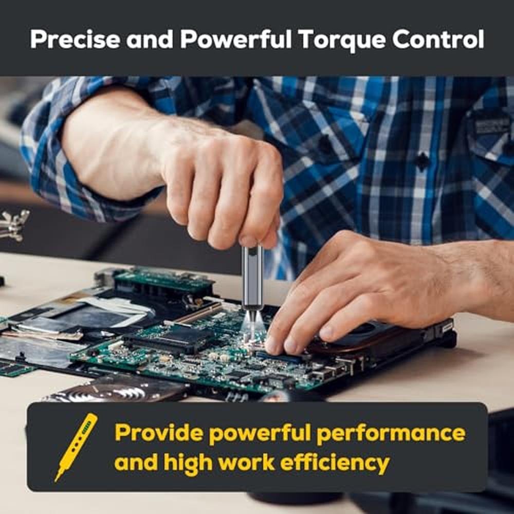 Electric Screwdriver: 68-in-1 Mini Cordless Rechargeable – In Use