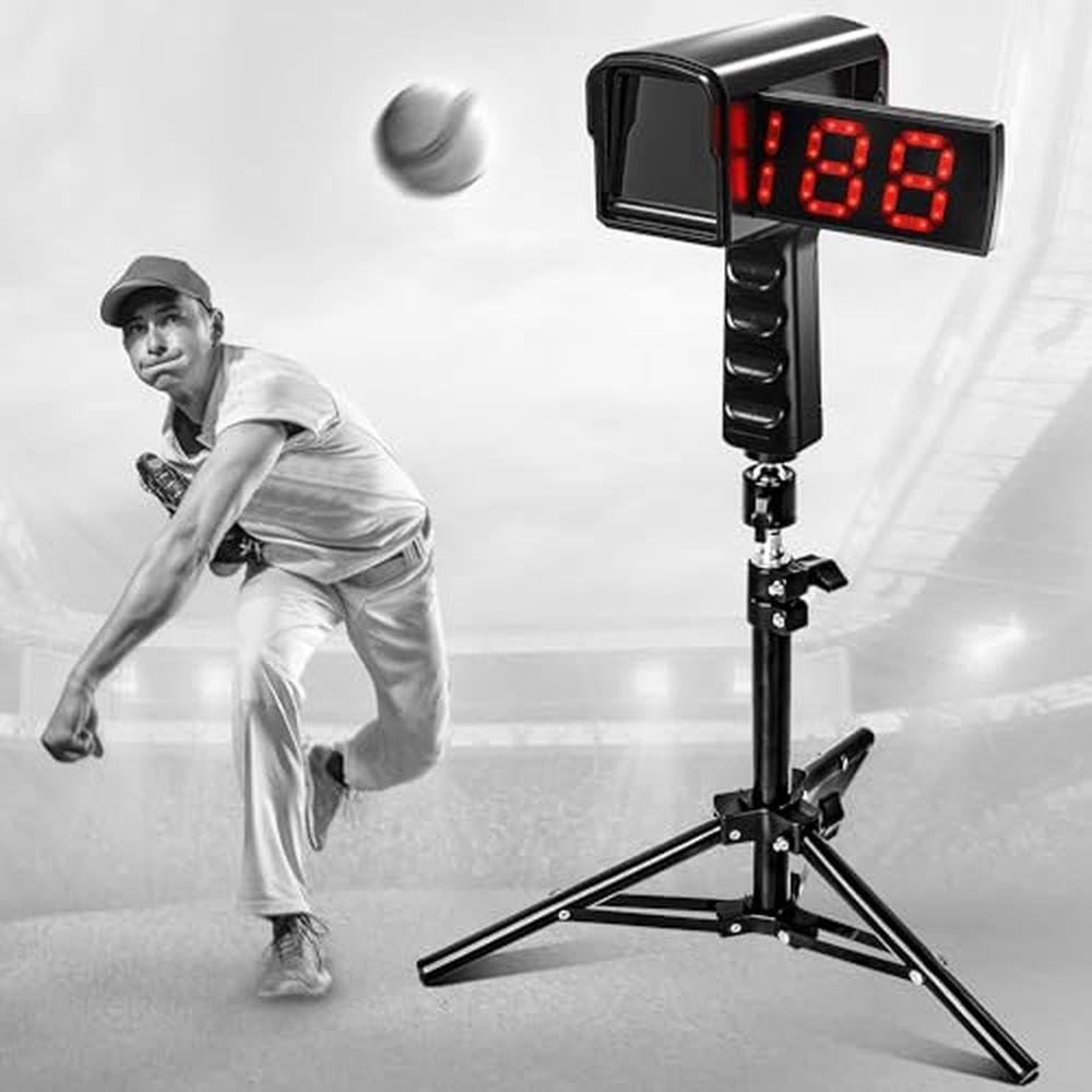 Baseball Speed Radar Gun: PLAYAPUT Tripod LED LCD Large – Front View