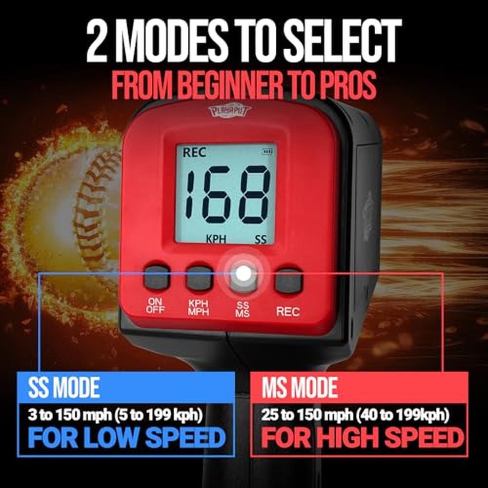 Baseball Speed Radar Gun: PLAYAPUT Tripod LED LCD Large – Packaging