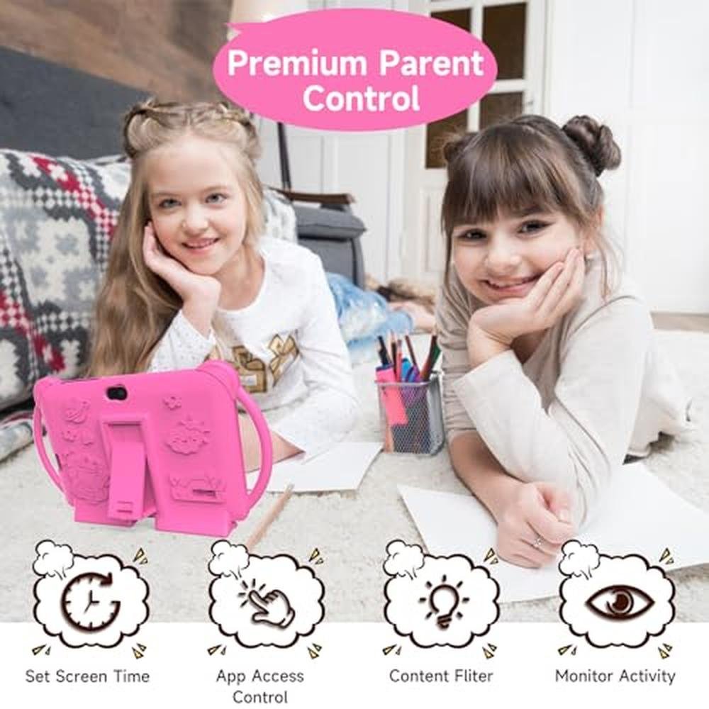 Peicheng Kids Tablet: 7-Inch Android 12.0 Educational Device – Close-up Detail