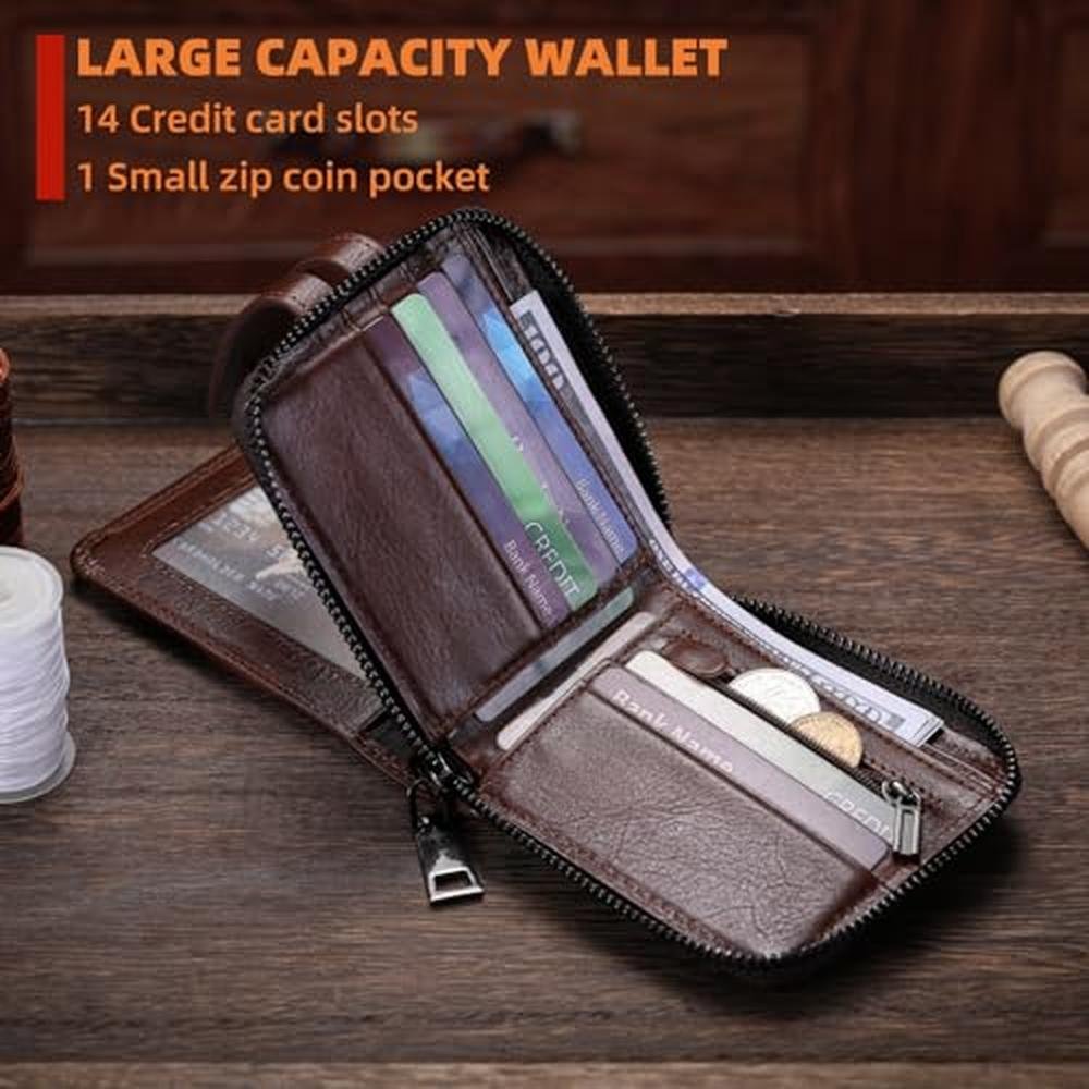 Men Wallet: BULLCAPTAIN Genuine Leather Men's Wallet with – In Use