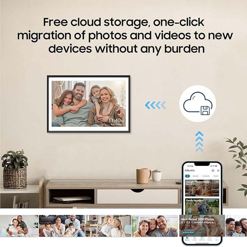 Digital Frame: Nixplay 10.1 Inch Share Photos Videos via – Close-up Detail