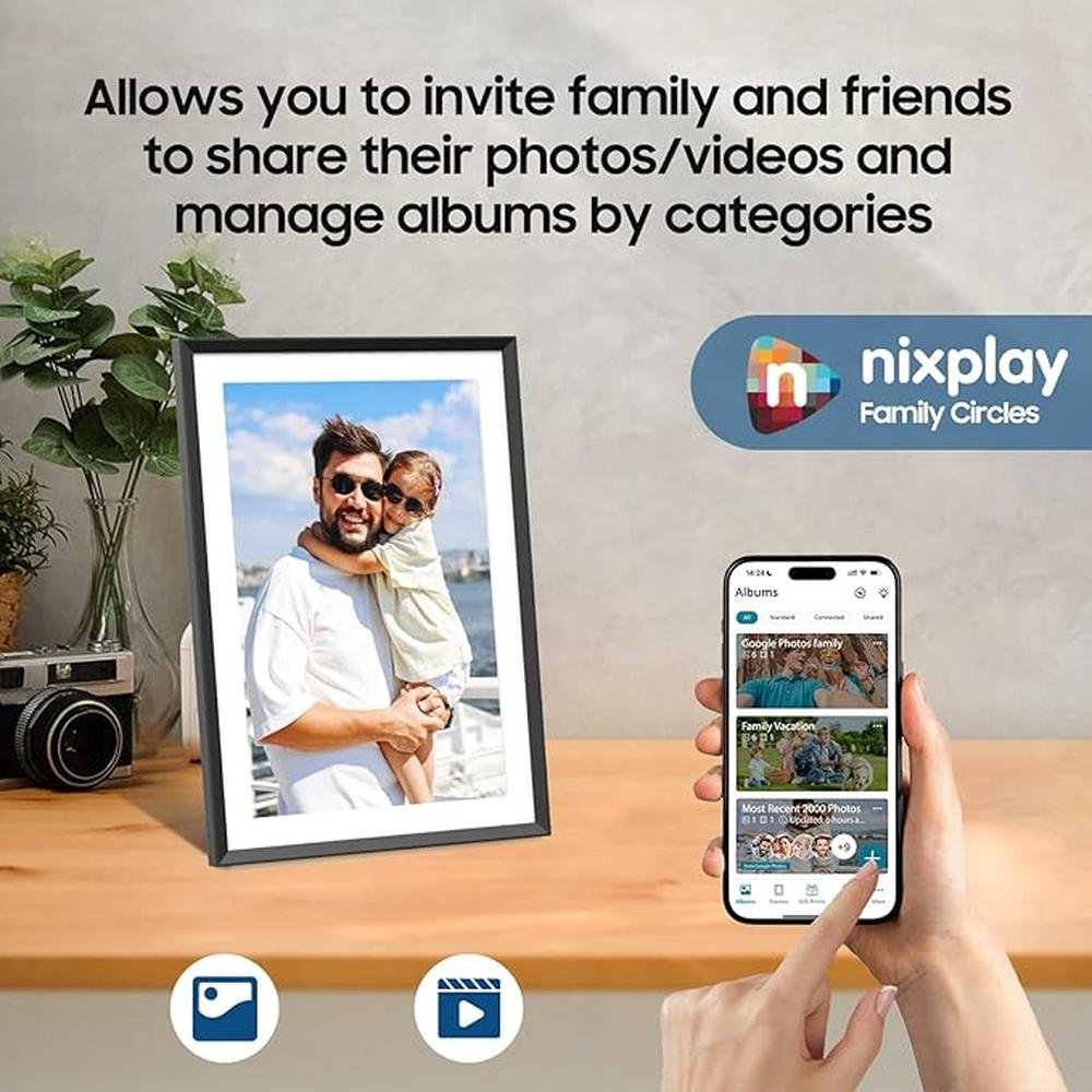 Digital Frame: Nixplay 10.1 Inch Share Photos Videos via – In Use