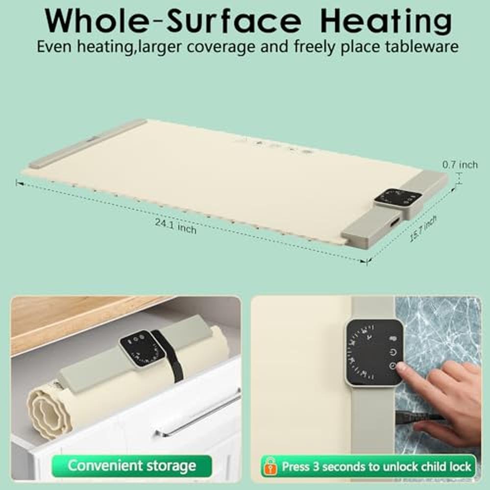 Food Heating: Portable Food Warmer Silicone Heating Mat – Packaging