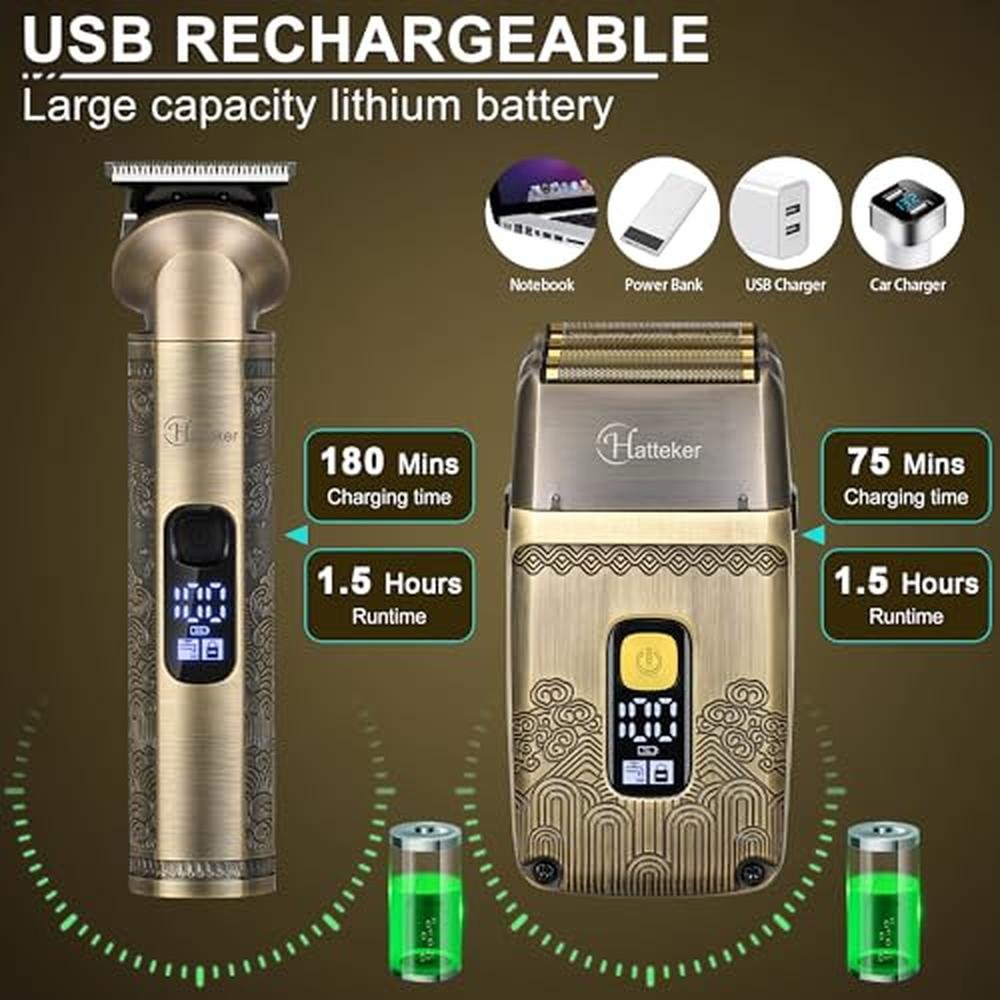 Hatteker Professional Hair Clipper and Trimmer – In Use