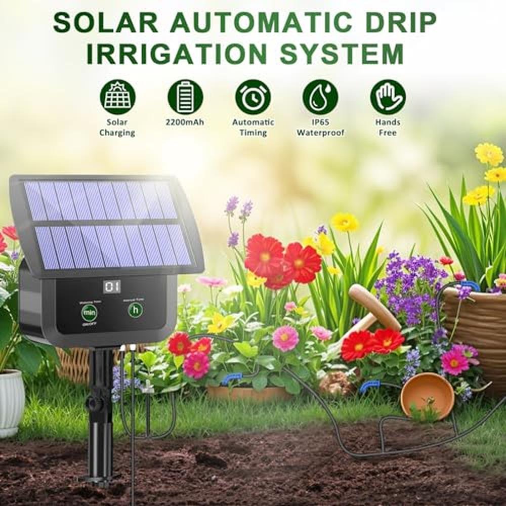Solar Drip Irrigation System Kit – Side View