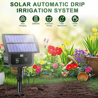 Solar Drip Irrigation System Kit – Side View