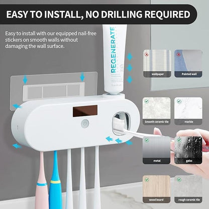 Toothbrush Holder: Ovas Hoo Wall Mount Toothbrush Holder – In Use