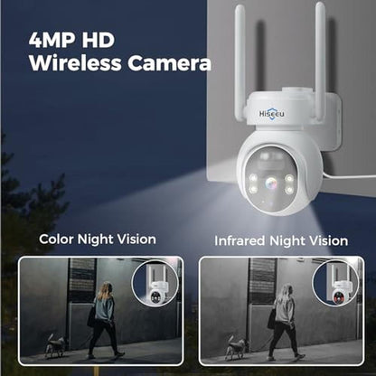 Camera Hiseeu: Hiseeu Solar Camera Outdoor 4MP Wireless – In Use