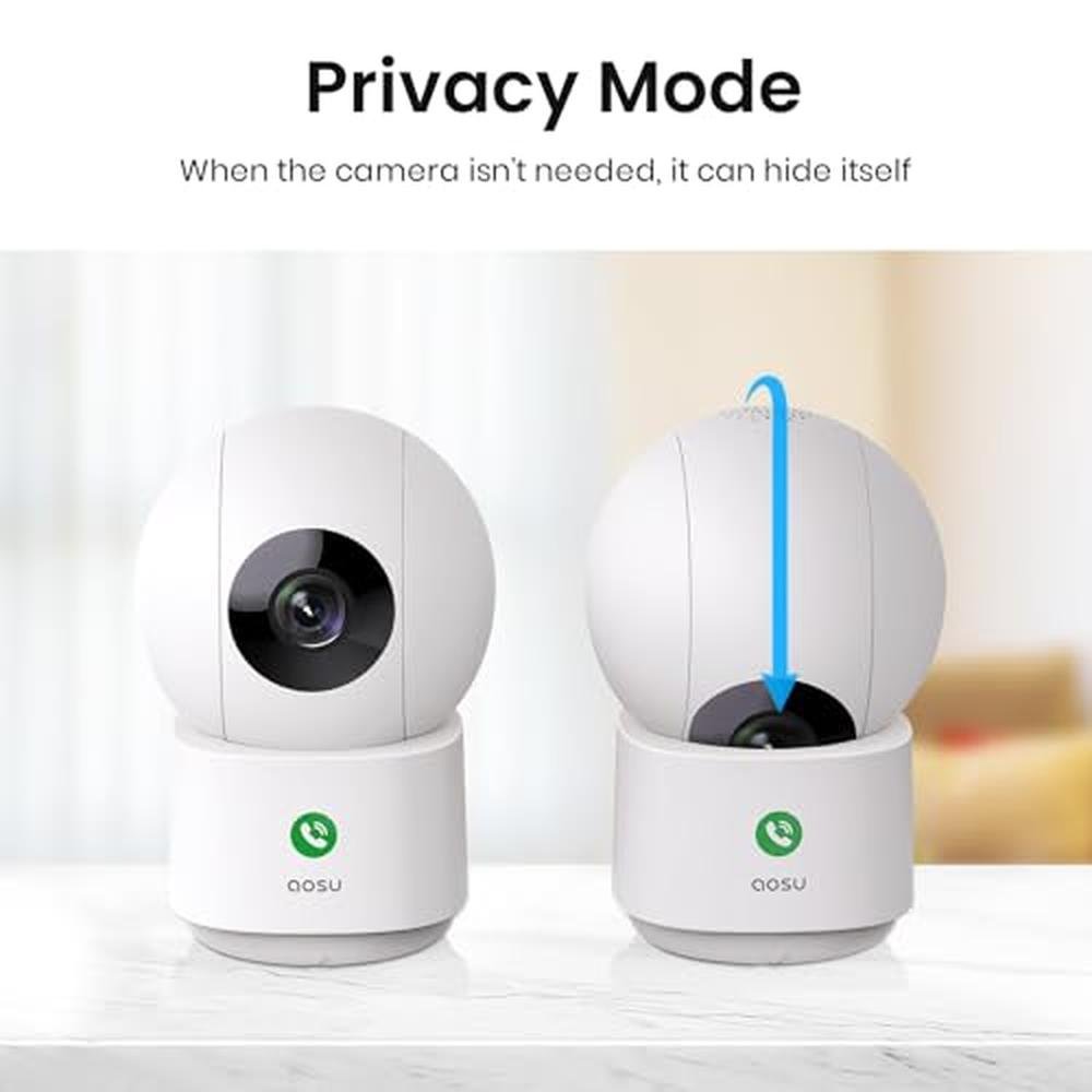 Security Camera: AOSU 4MP Indoor 2.5K Baby Monitor Pet – Packaging
