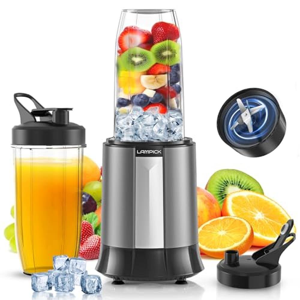 Blender Smoothie: LAMPICK 1300W Personal Blender for – Front View