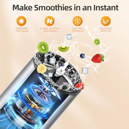 Blender Smoothie: LAMPICK 1300W Personal Blender for – Side View