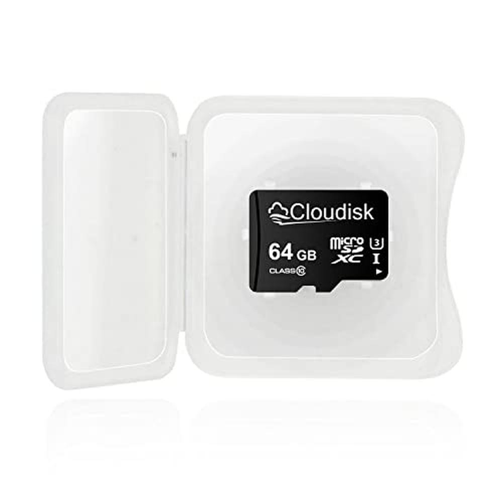 64GB Cloudisk: Cloudisk Pack of 10 Micro SD Card 64GB Flash – Side View