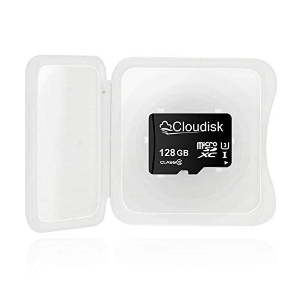 Cloudisk 128GB: Pack of 2 Micro SD Card with SD Adapter and – Side View