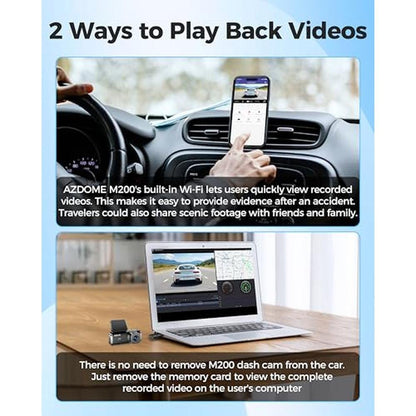 Azdome Dash Cam: Azdome M200 Mini WiFi Dashcam 1080P Front – Packaging