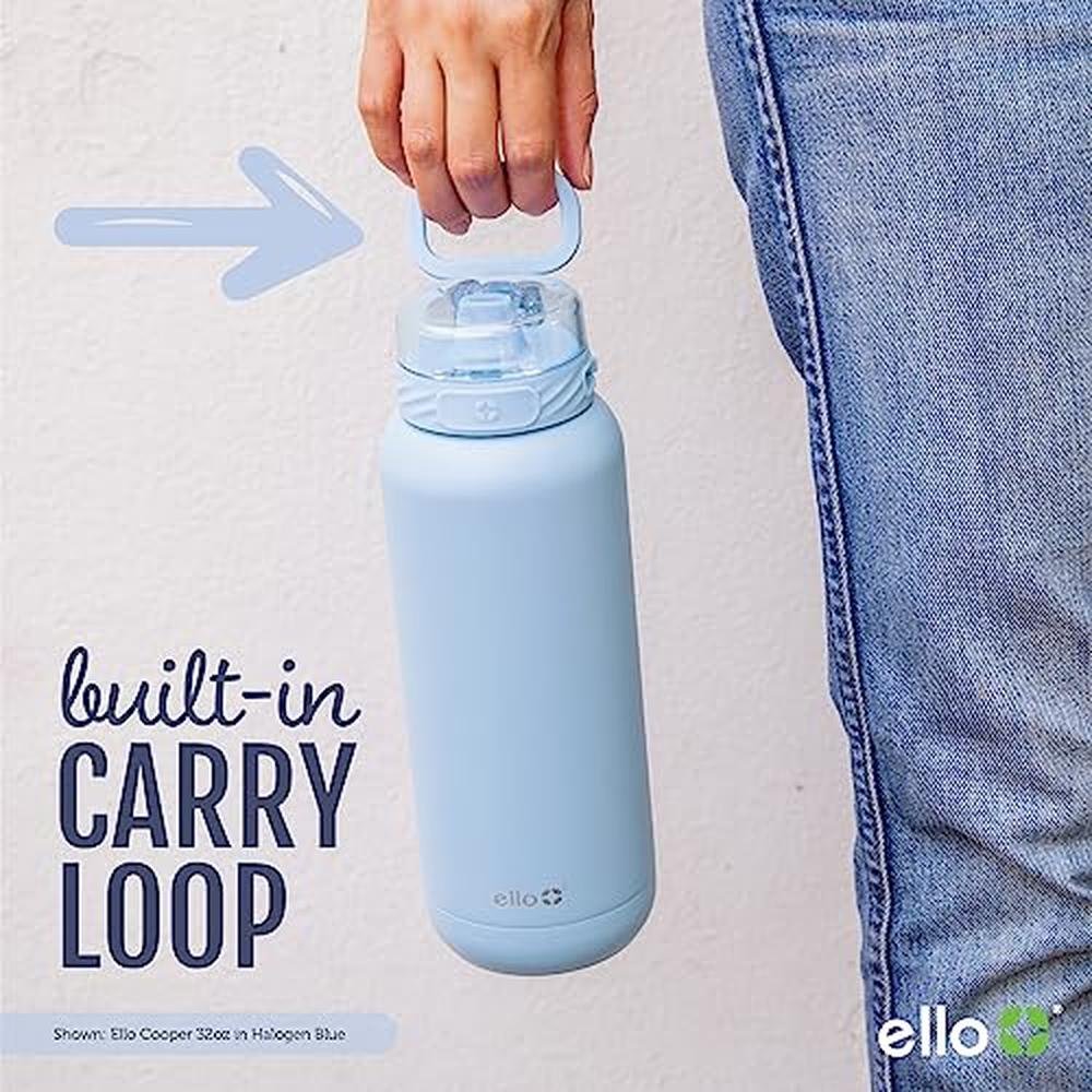 Ello Cooper 32oz: Ello Cooper Stainless Steel Water Bottle – Close-up Detail