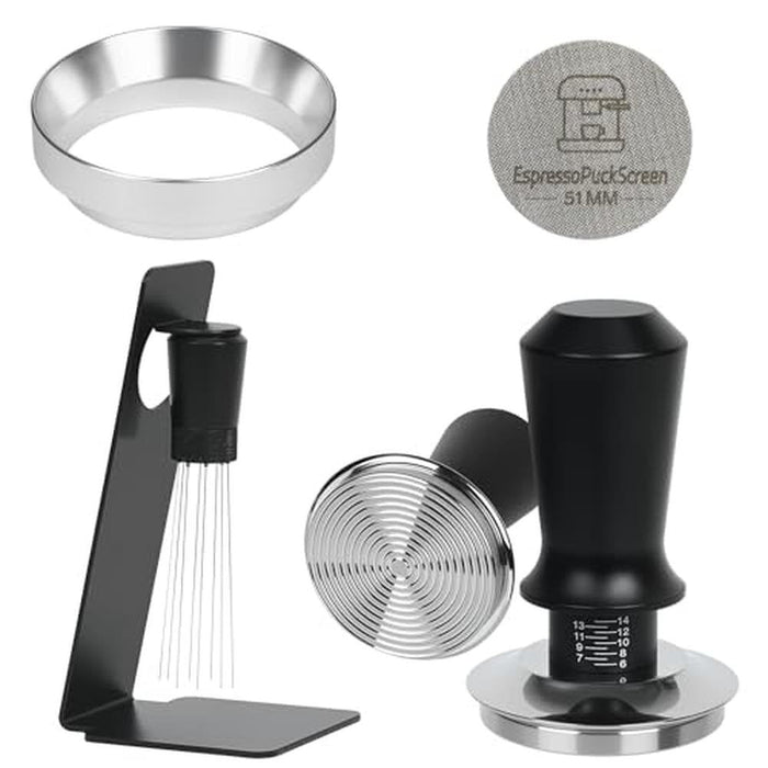 51mm Espresso Tamper Kit: Essential Accessories for Perfect – Front View