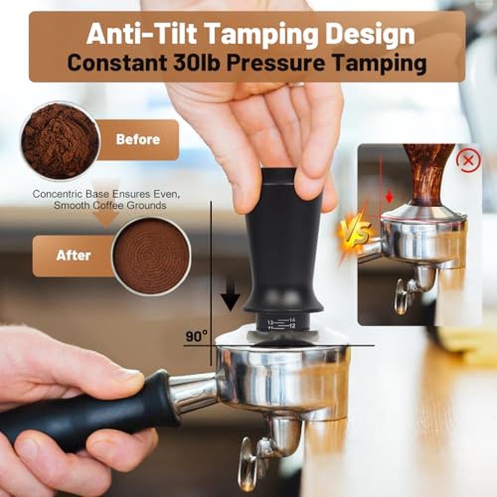 51mm Espresso Tamper Kit: Essential Accessories for Perfect – Side View