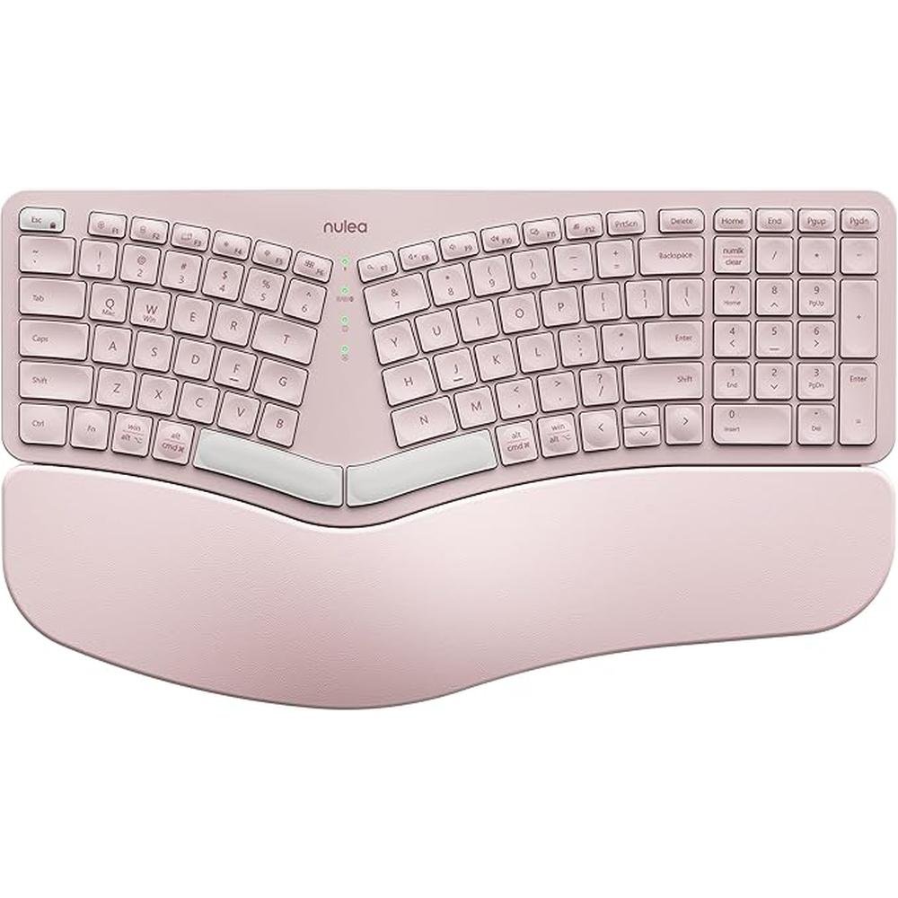 Keyboard Nulea: Nulea RT05B Wireless Ergonomic Keyboard – Front View