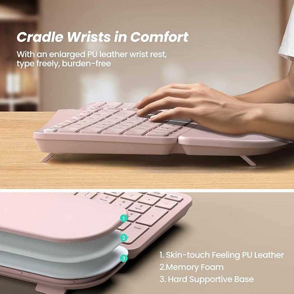 Keyboard Nulea: Nulea RT05B Wireless Ergonomic Keyboard – Packaging