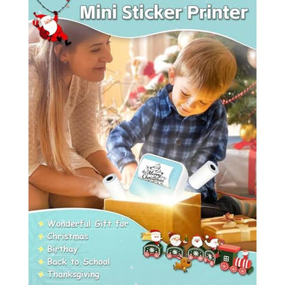 Printer Sticker: Printpods Mini Portable Thermal Printer – Side View