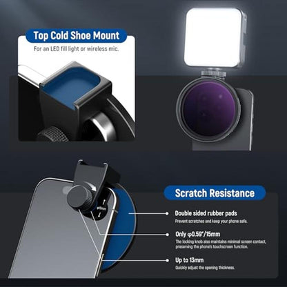 Clip Variable: Neewer 67mm Clip On Variable ND2-32 Phone – Packaging