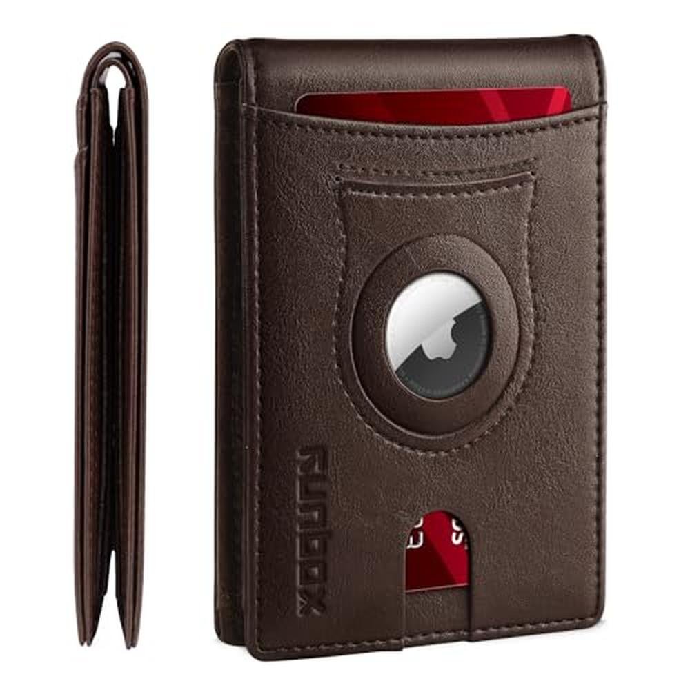 Runbox Wallet: RUNBOX AirTag Mens Slim RFID Blocking – Front View