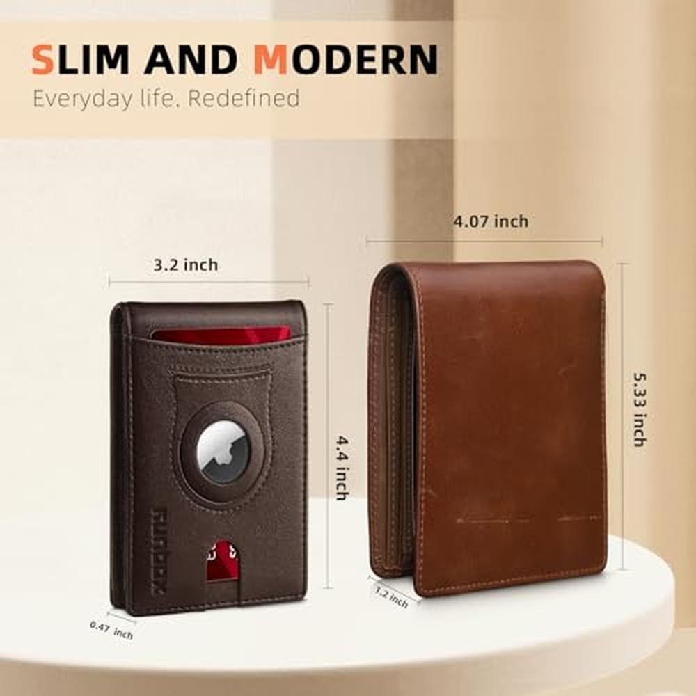 Runbox Wallet: RUNBOX AirTag Mens Slim RFID Blocking – In Use