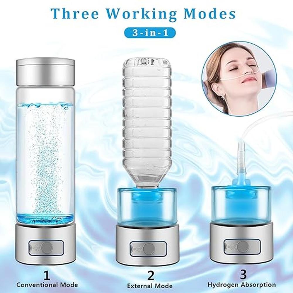 Water Hydrogen: Opkozkor 6000 PPB Hydrogen Water Bottle – Close-up Detail