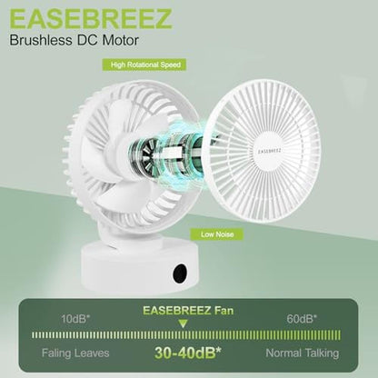 Fan Small: EASEBREEZ Desk Fan Quiet Operation Lightweight – Packaging