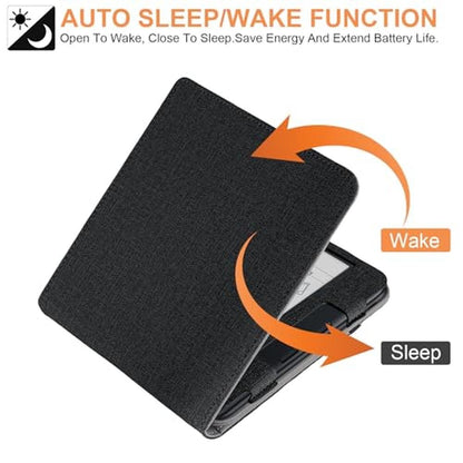 Kobo Libra: Kobo Libra Colour Case with Pen Holder – In Use