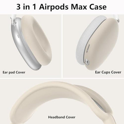 Silicone Case Cover for AirPods Max Headphones – In Use