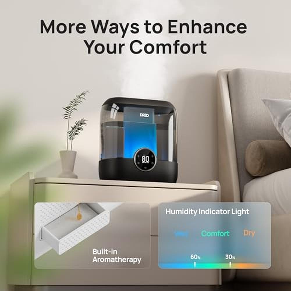 Humidifiers Dreo: Dreo 6L Top Fill Humidifier for Bedroom – Close-up Detail