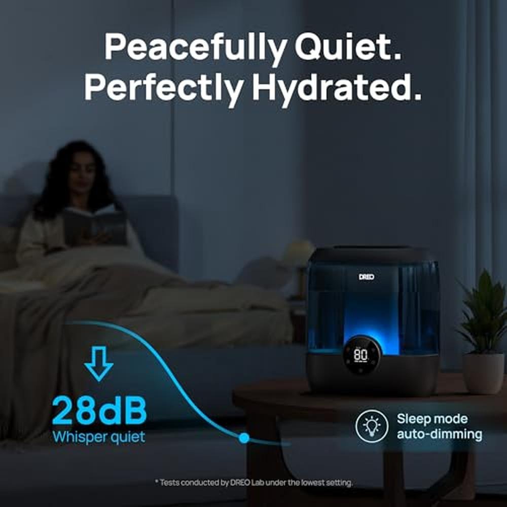 Humidifiers Dreo: Dreo 6L Top Fill Humidifier for Bedroom – In Use