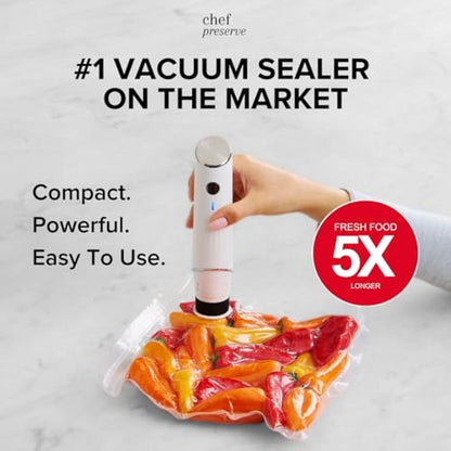 Vacuum Sealer: Chef Preserve Compact Vacuum Sealer Machine – Side View