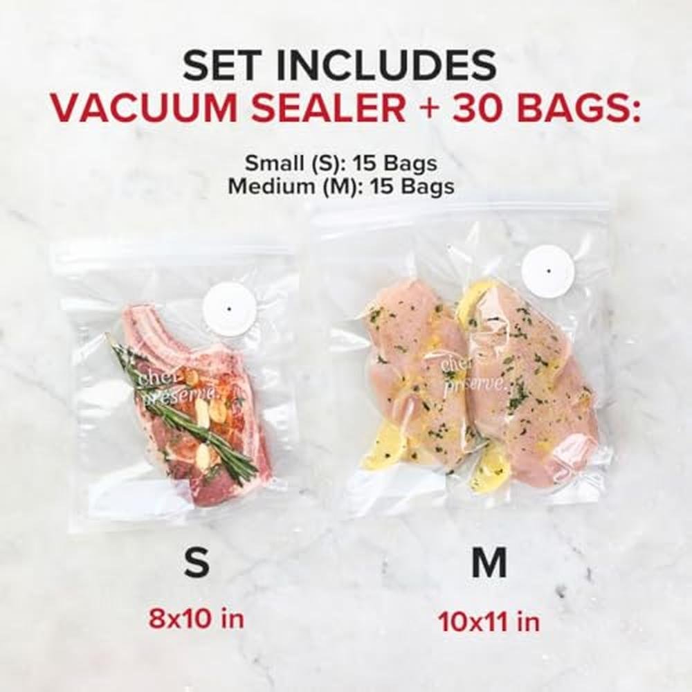 Vacuum Sealer: Chef Preserve Compact Vacuum Sealer Machine – In Use