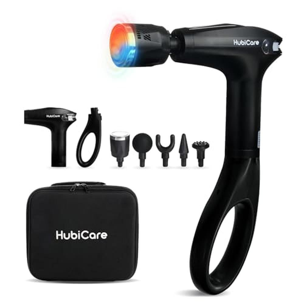 Massage Gun: HuBDIC HubiCare Heat and Cool Massage Gun with – Front View