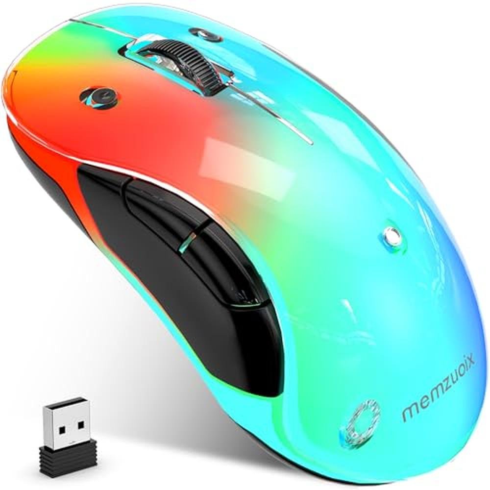 memzuoix 2.4G Aesthetic Wireless Mouse – Front View