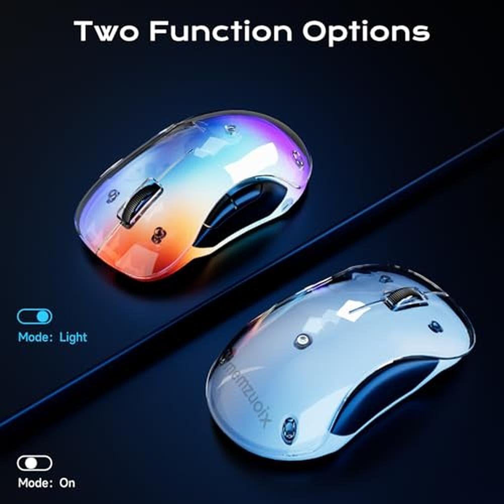 memzuoix 2.4G Aesthetic Wireless Mouse – Side View