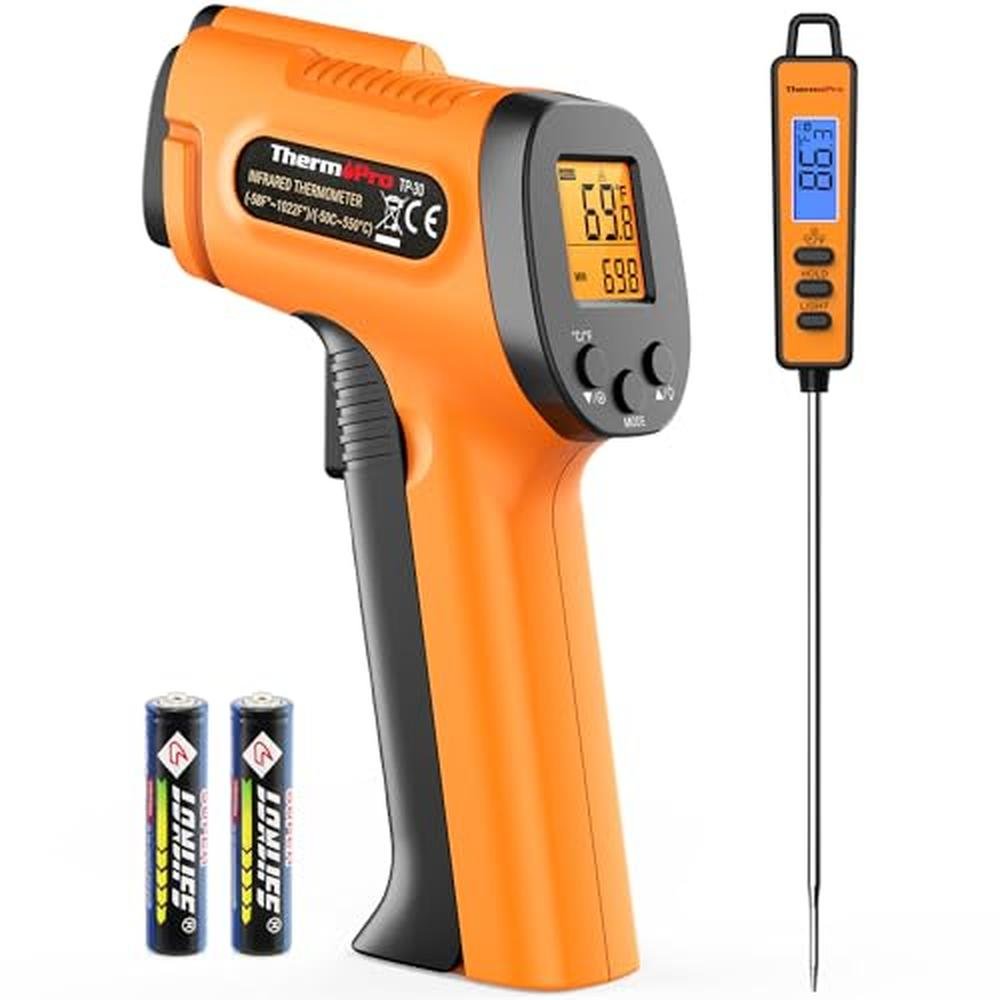Thermometer Gun: ThermoPro TP30 Infrared Thermometer Gun – Front View