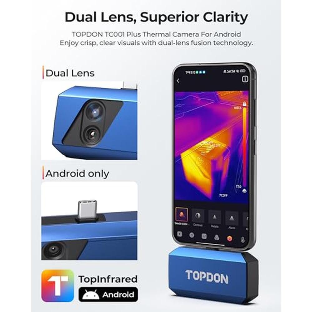 TOPDON TC001 Plus Thermal Camera for Android – Close-up Detail