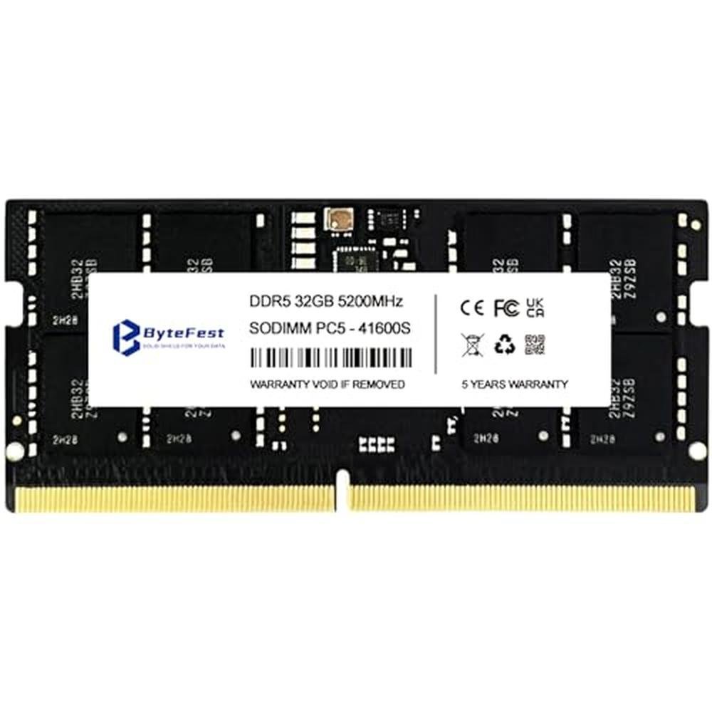 RAM ByteFest: ByteFest DDR5 32GB 5200MHz PC5-41600 CL42 – Front View