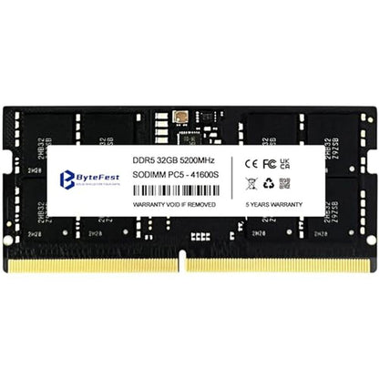 RAM ByteFest: ByteFest DDR5 32GB 5200MHz PC5-41600 CL42 – Front View
