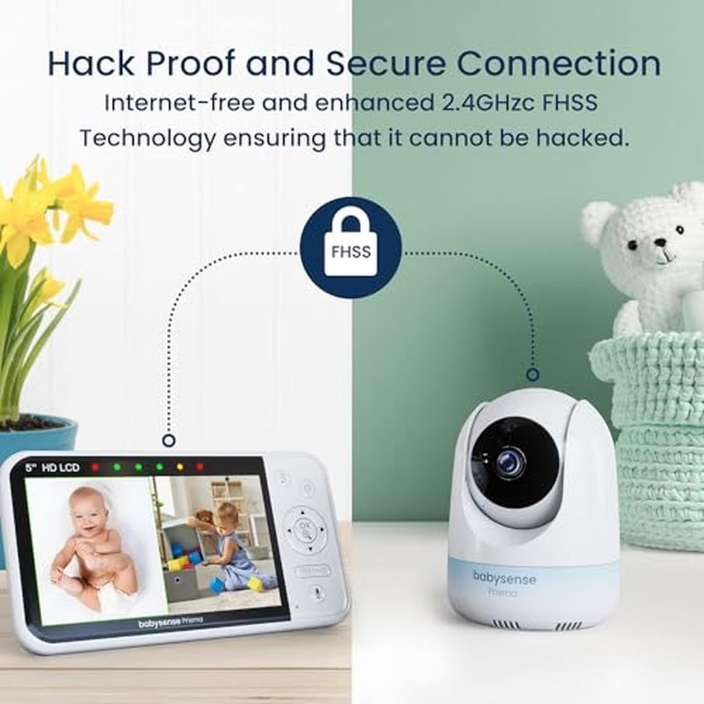 Baby Monitor: Babysense Prisma Baby Monitor with Camera and – Side View